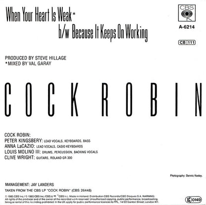 Cock Robin – When Your Heart Is Weak