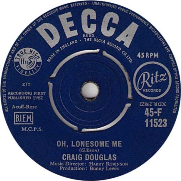 Craig Douglas (2) – Oh, Lonesome Me