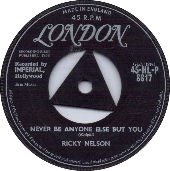 Ricky Nelson (2) – It's Late