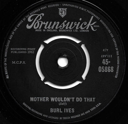 Burl Ives – Funny Way Of Laughin'