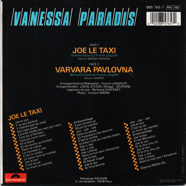 Vanessa Paradis – Joe Le Taxi
