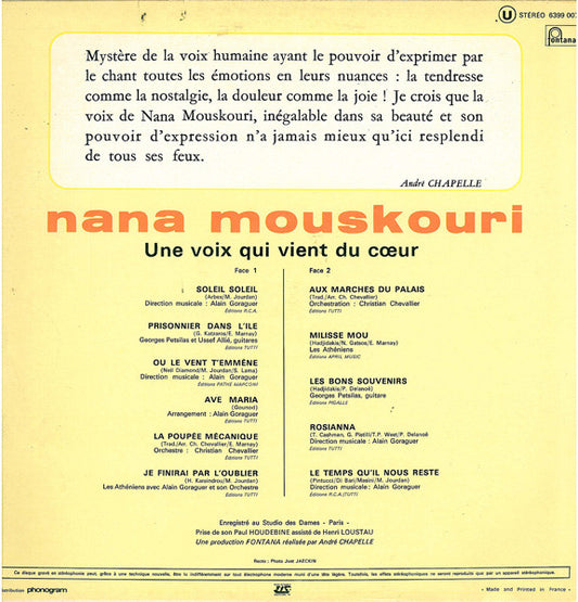 Nana Mouskouri – Une Voix