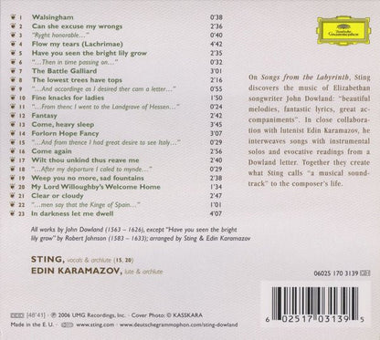 Sting – Songs From The Labyrinth