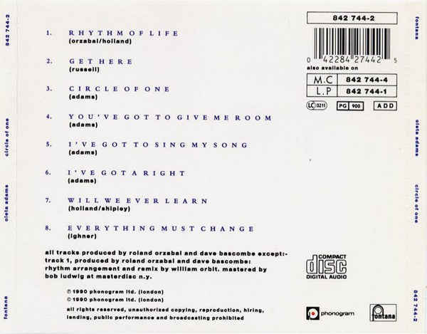 Oleta Adams – Circle Of One