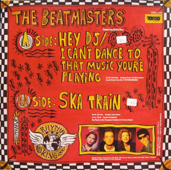 The Beatmasters Featuring Betty Boo – Hey DJ/I Can't Dance (To That Music You're Playing) / Ska Train