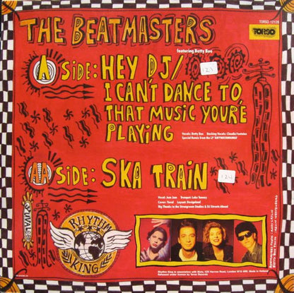 The Beatmasters Featuring Betty Boo – Hey DJ/I Can't Dance (To That Music You're Playing) / Ska Train