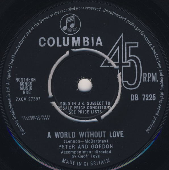 Peter & Gordon – A World Without Love