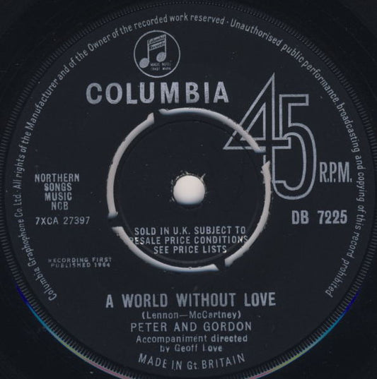 Peter & Gordon – A World Without Love