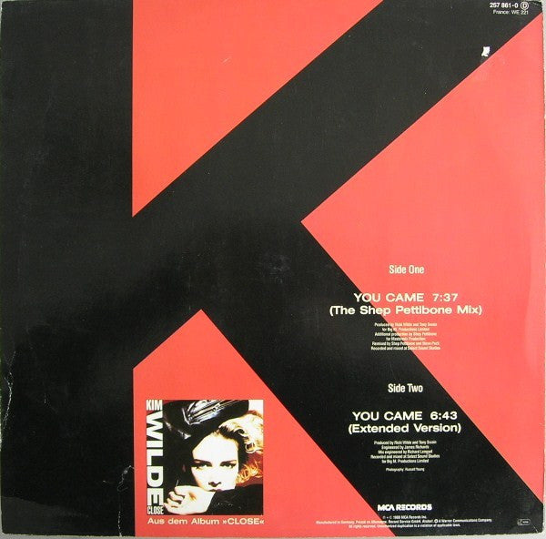 Kim Wilde – You Came (The Shep Pettibone Mix)
