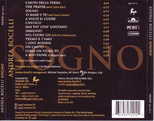 Andrea Bocelli – Sogno