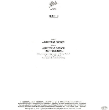 George Michael – A Different Corner