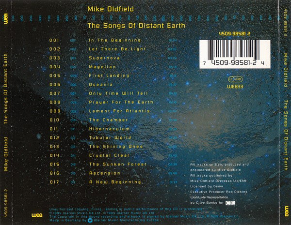 Mike Oldfield – The Songs Of Distant Earth