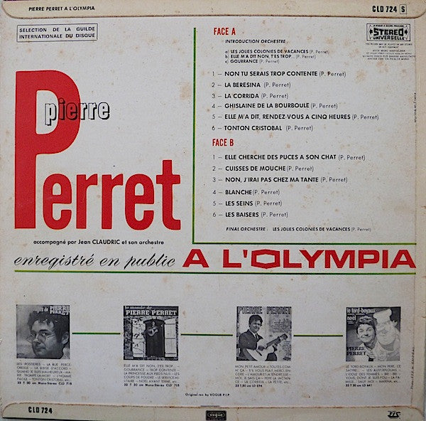 Pierre Perret (2) – Enregistré En Public A L'Olympia