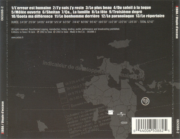 Zebda – Utopie D'Occase