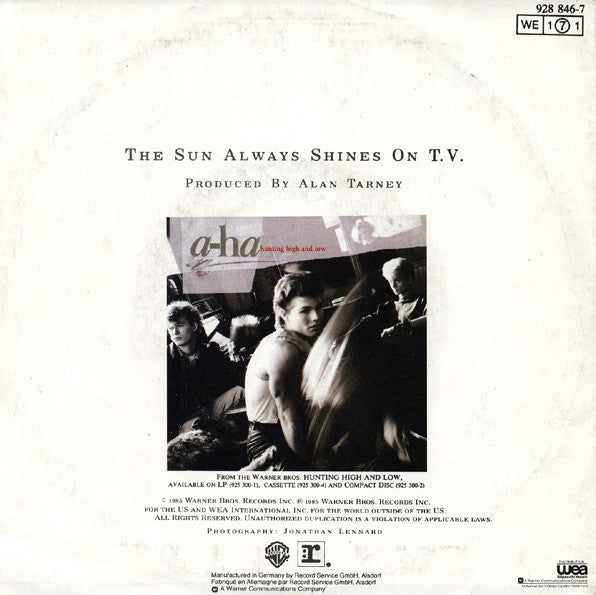 a-ha – The Sun Always Shines On T.V.