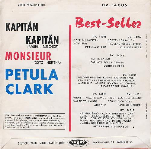 Petula Clark – Monsieur