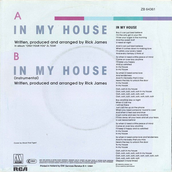 Mary Jane Girls – In My House