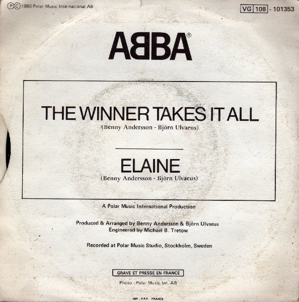 ABBA – The Winner Takes It All / Elaine