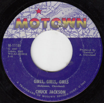 Chuck Jackson – (You Can't Let The Boy Overpower) The Man In You / Girls, Girls, Girls
