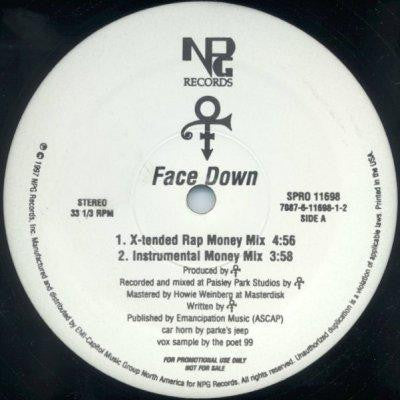 The Artist (Formerly Known As Prince) – Face Down