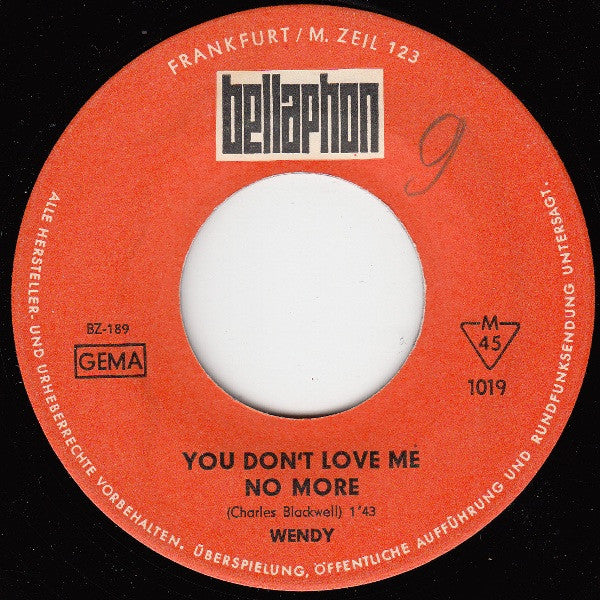 Wendy (12) – You Don't Love Me No More