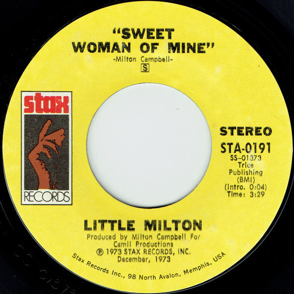 Little Milton – Tin Pan Alley / Sweet Woman Of Mine