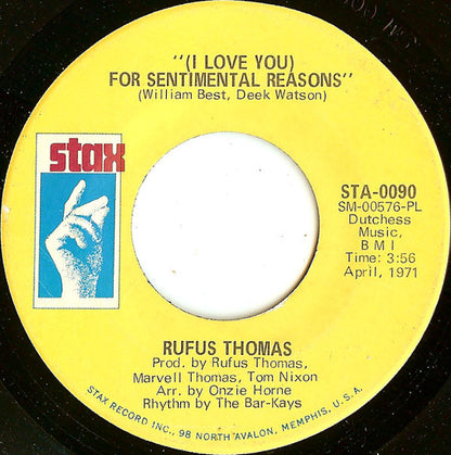 Rufus Thomas – The World Is Round / (I Love You) For Sentimental Reasons