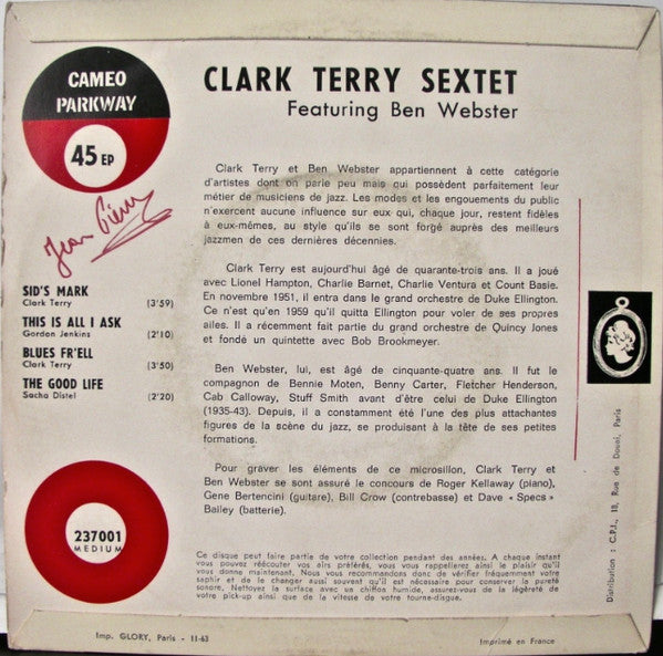 Clark Terry Sextet Featuring Ben Webster – Clark Terry Sextet