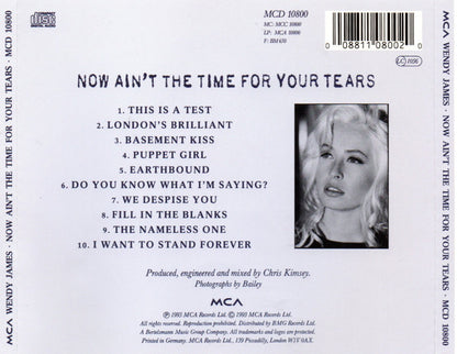 Wendy James – Now Ain't The Time For Your Tears