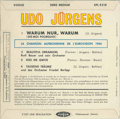 Udo Jürgens – Warum Nur, Warum = Dis-Moi Pourquoi