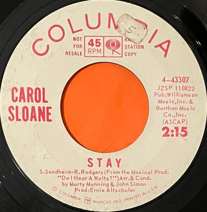 Carol Sloane – Music / Stay