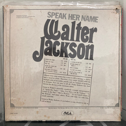 Walter Jackson – Speak Her Name