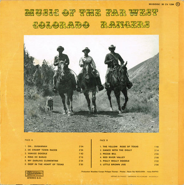 Colorado Rangers – Music Of The Far West