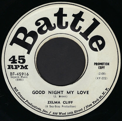 Zelma Cliff – Good Night My Love / I Don't Believe