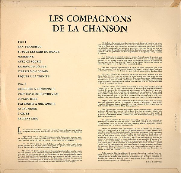 Les Compagnons De La Chanson – Les Compagnons De La Chanson