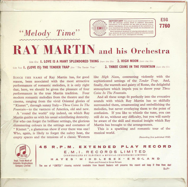 Ray Martin And His Orchestra – Melody Time