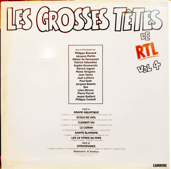 Les Grosses Têtes – Les Grosses Têtes De RTL Vol 4