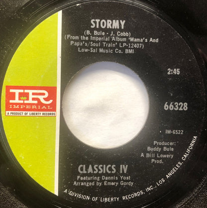 The Classics IV Featuring Dennis Yost – Stormy / 24 Hours Of Loneliness