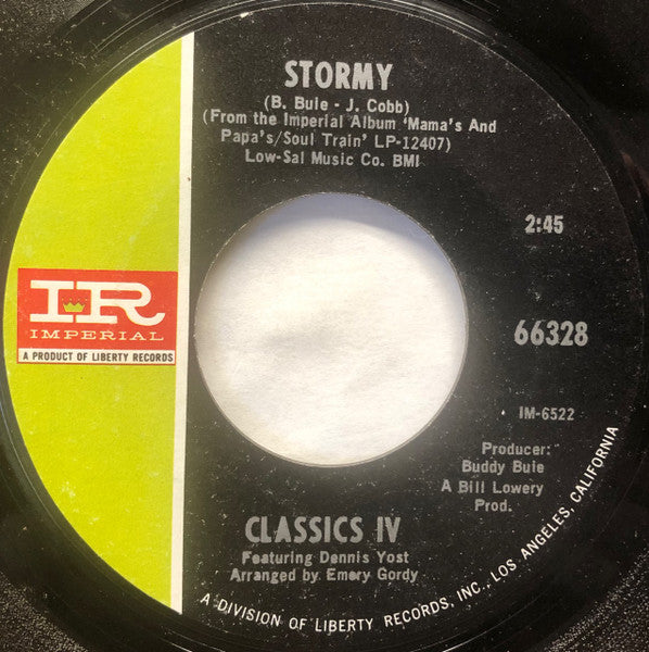 The Classics IV Featuring Dennis Yost – Stormy / 24 Hours Of Loneliness