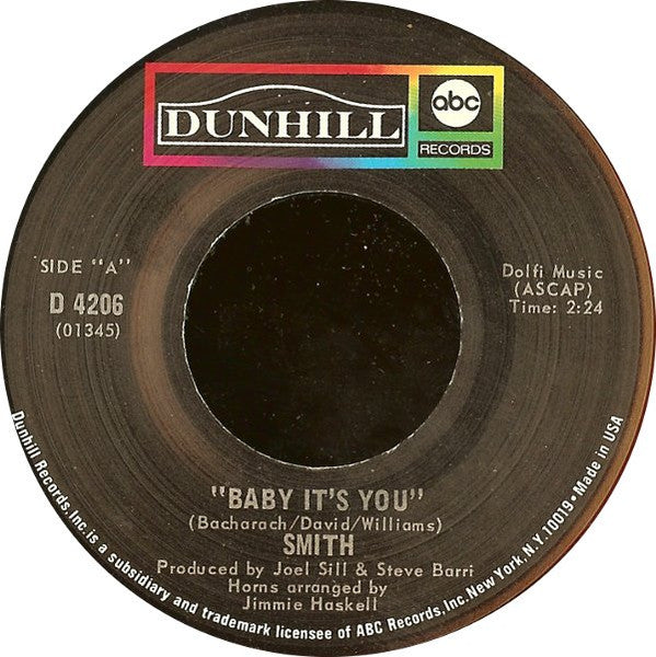 Smith (3) – Baby It's You / I Don't Believe (I Believe)