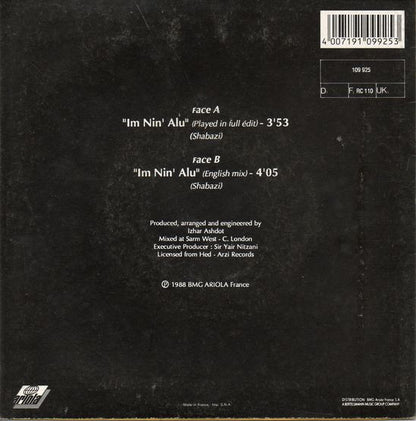 Ofra Haza – Im Nin'Alu (Played In Full Edit)