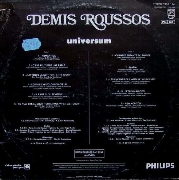 Demis Roussos – Universum