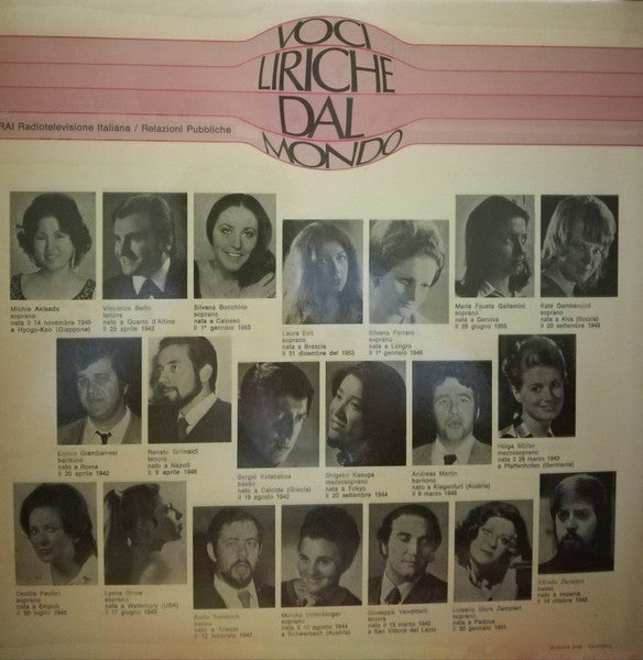 Various – Voci Liriche Dal Mondo