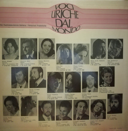 Various – Voci Liriche Dal Mondo
