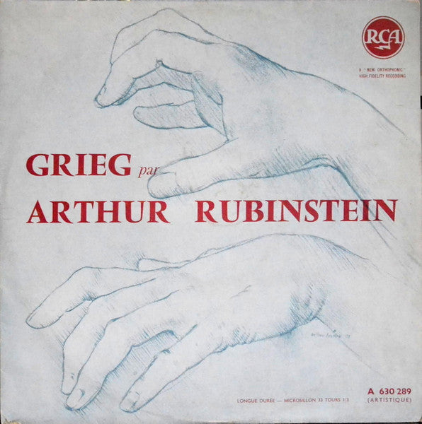 Edvard Grieg, Arthur Rubinstein – Grieg Par Arthur Rubinstein