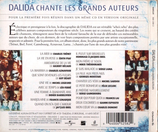 Dalida – Dalida Chante Les Grands Auteurs