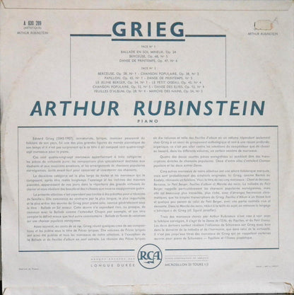 Edvard Grieg, Arthur Rubinstein – Grieg Par Arthur Rubinstein