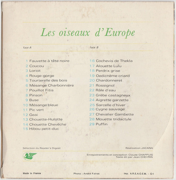 No Artist – Les Oiseaux D'Europe