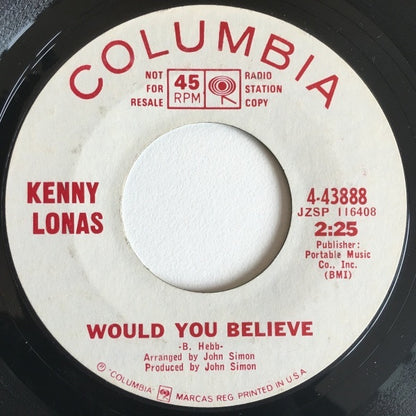Ken Lonas – Would You Believe