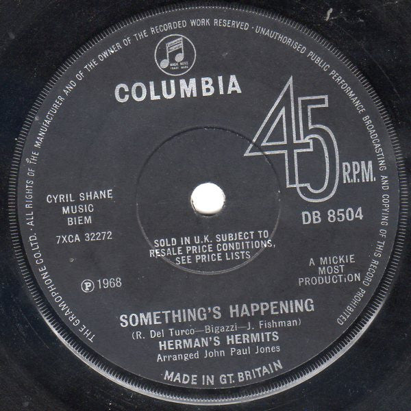 Herman's Hermits – Something's Happening